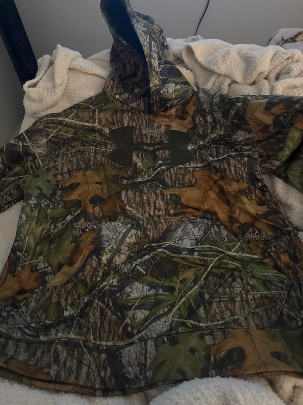 Under Armour Realtree Camo Hooded Pullover - Green/Brown